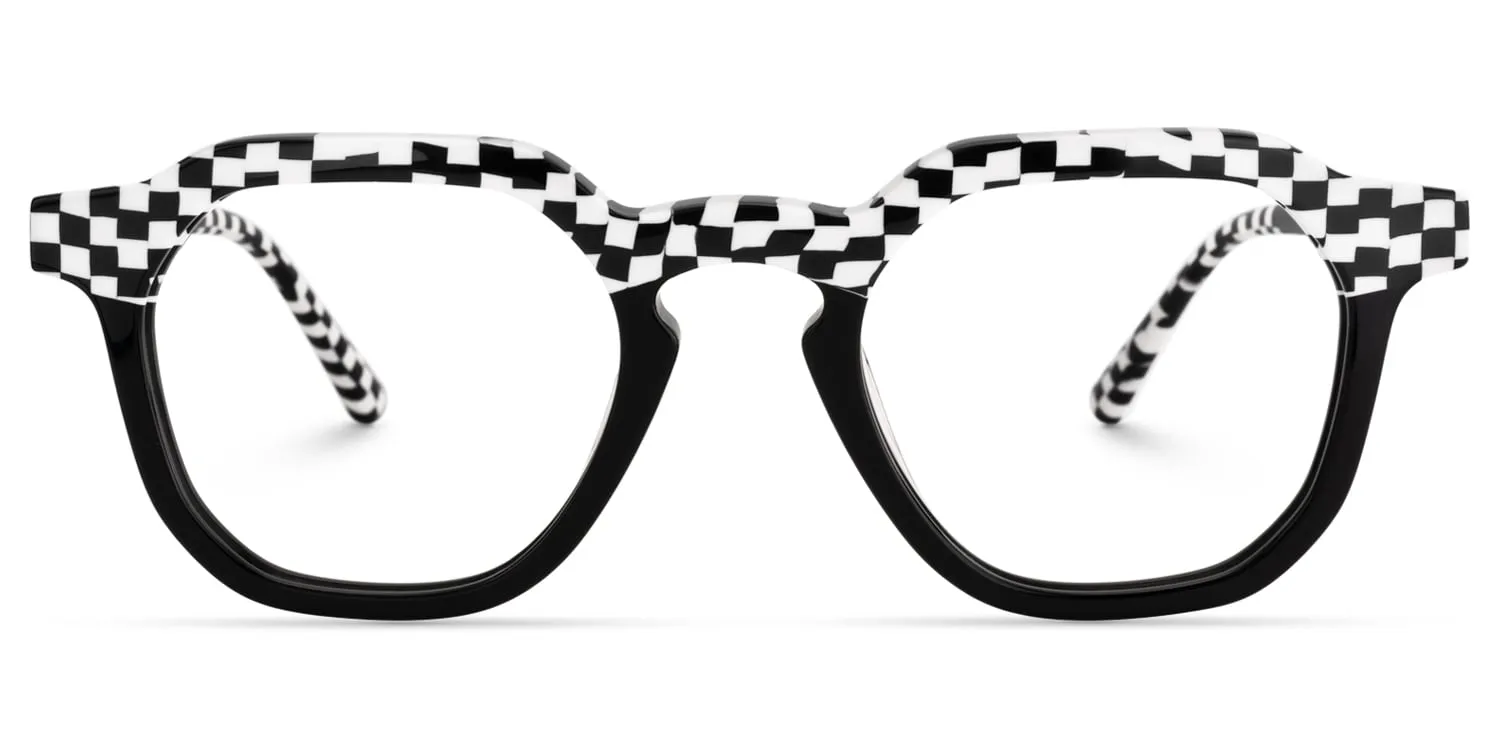 Mahsa - Geometric Pattern Eyeglasses sold by Vooglam product image thumbnail 2