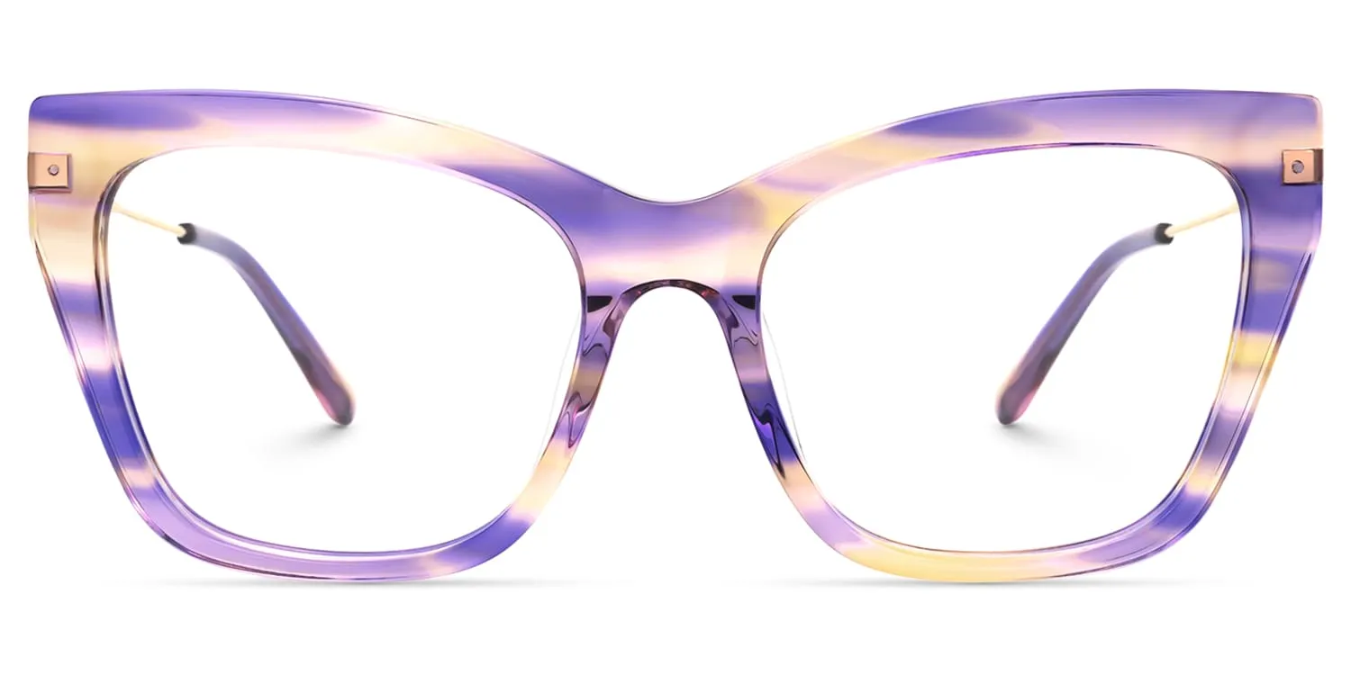 Madelina - Cat Eye Purple Eyeglasses sold by Vooglam