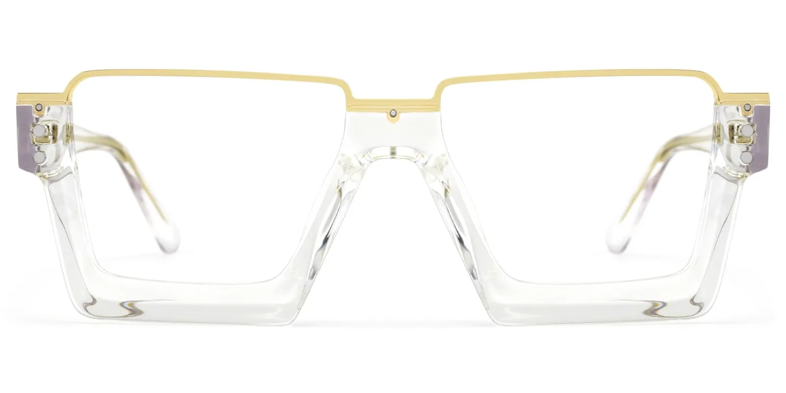 Dardhan - Rectangle Crystal Eyeglasses sold by Vooglam