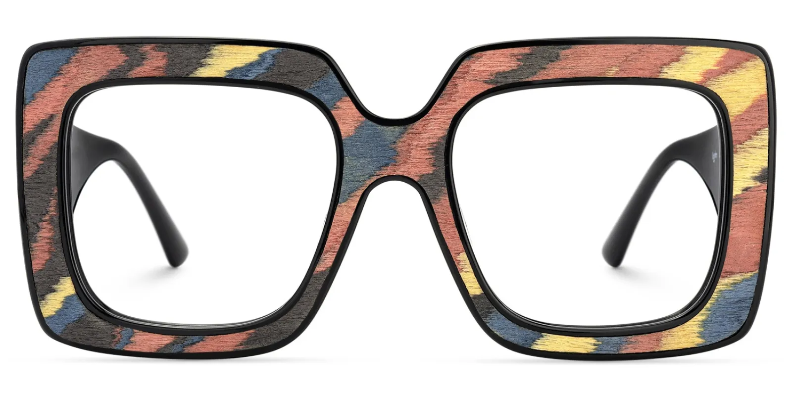 Pacifica - Square Multicolor Eyeglasses sold by Vooglam