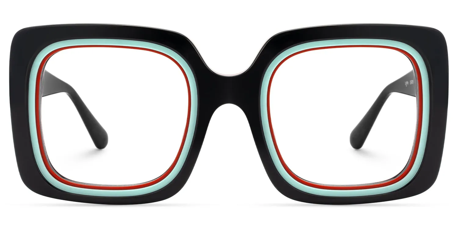 Esadowa - Square Black Eyeglasses sold by Vooglam product image thumbnail 2