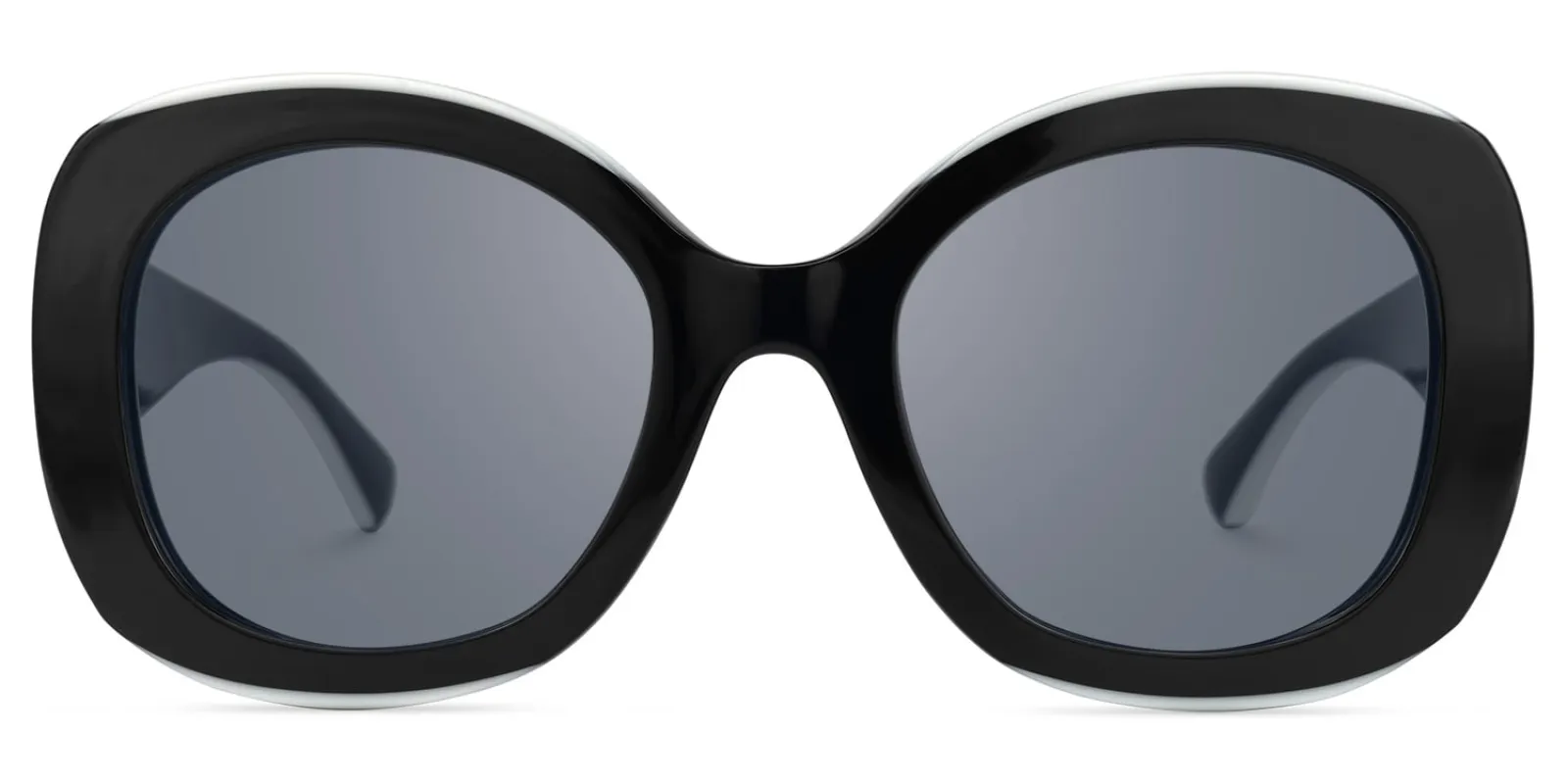 Athina - Round Black Sunglasses sold by Vooglam