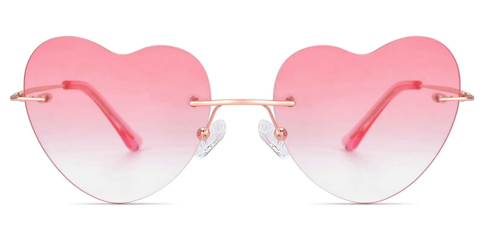 Lahoma - Heart Pink Sunglasses sold by Vooglam