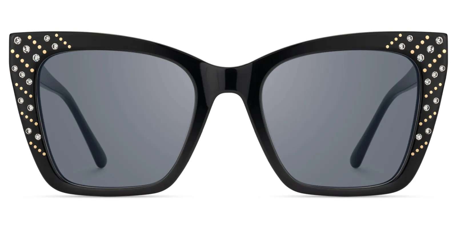 Glitz - Cat Eye Black Sunglasses sold by Vooglam