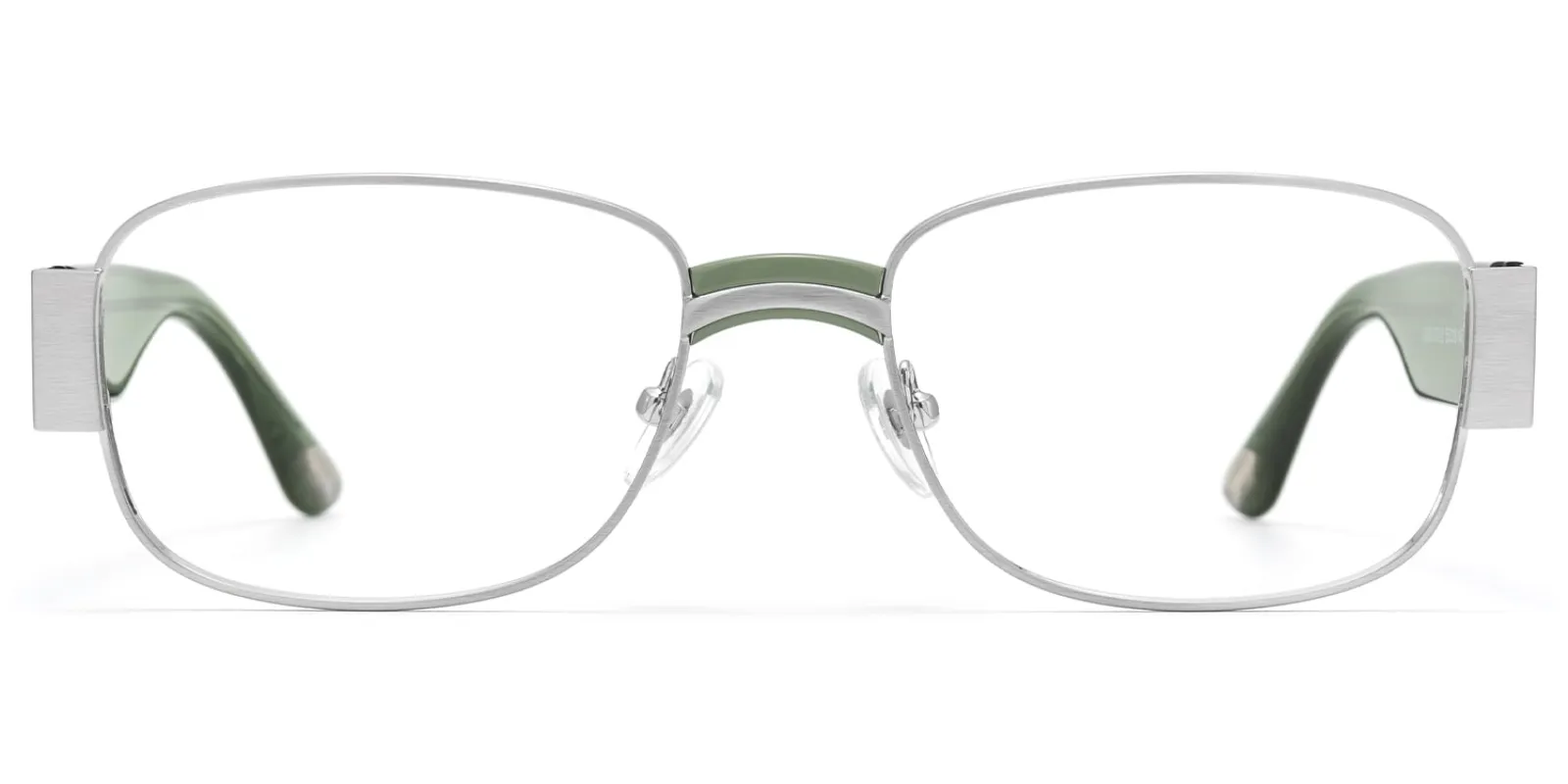 Nyame - Rectangle Silver Eyeglasses sold by Vooglam