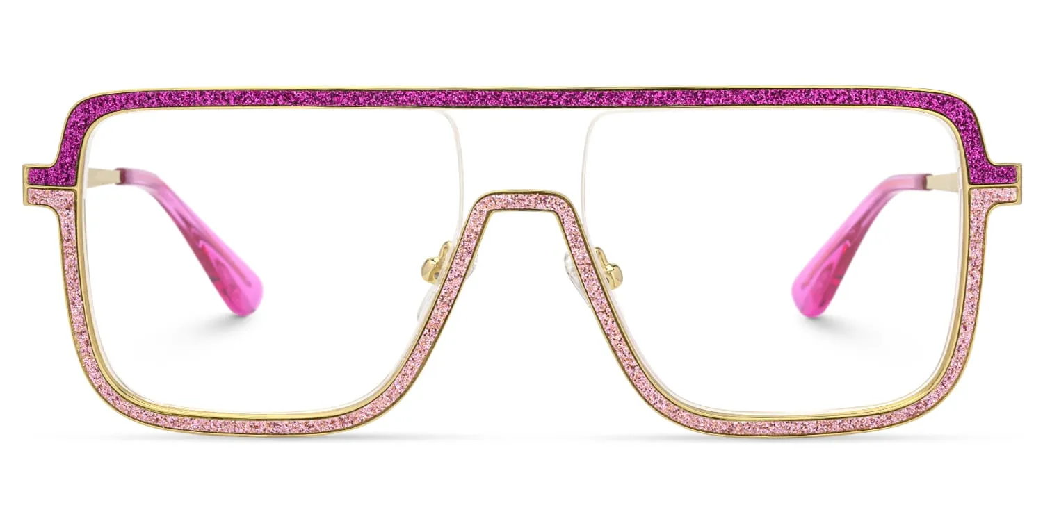 Padraic - Aviator Pink Eyeglasses sold by Vooglam