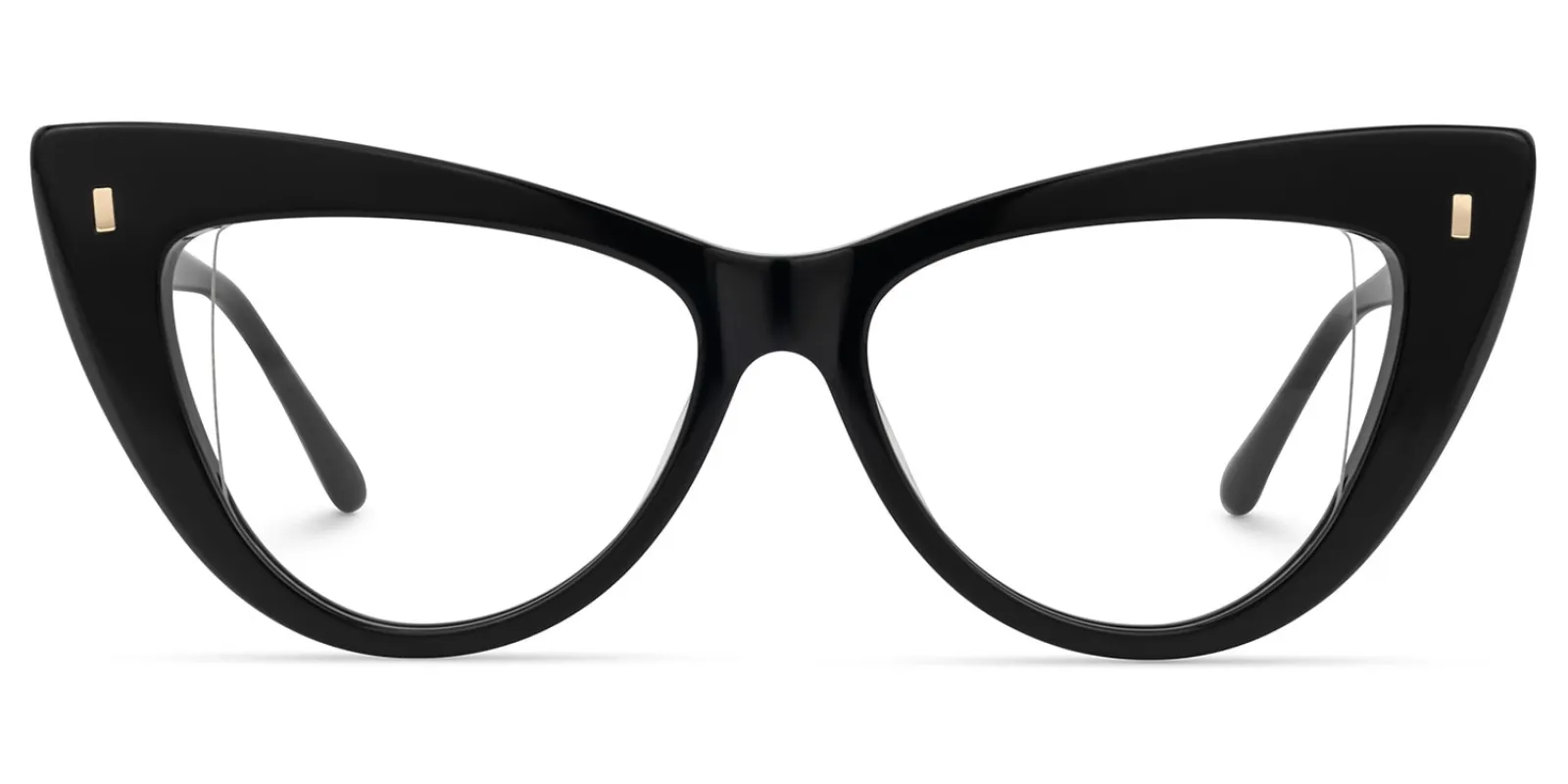 Abelina - Cat Eye Black Eyeglasses sold by Vooglam