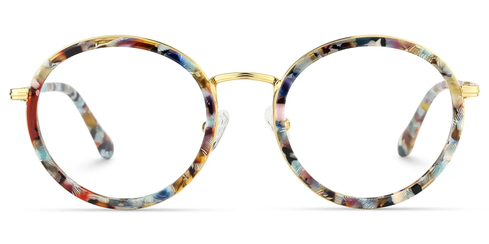 Alma - Round Blue Eyeglasses sold by Vooglam