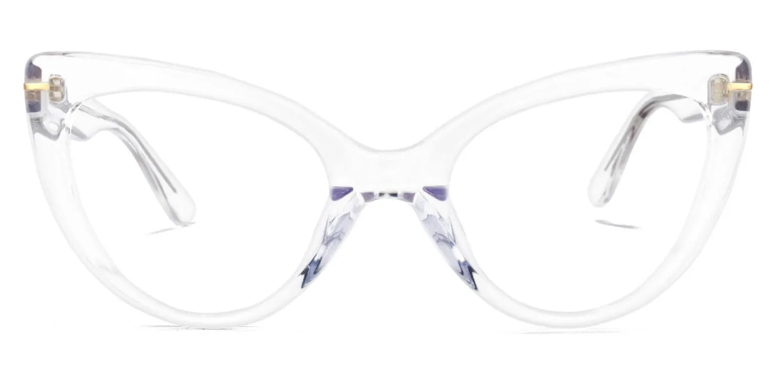 Veromca - Cat Eye Crystal Clear Eyeglasses sold by Vooglam