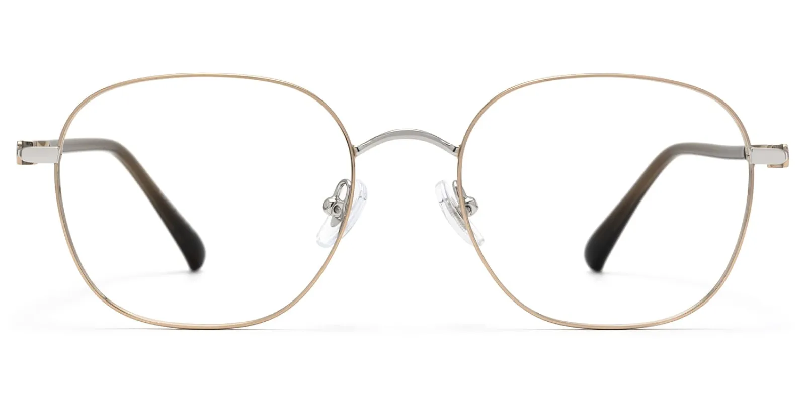 Luxe - Round Gold Eyeglasses sold by Vooglam