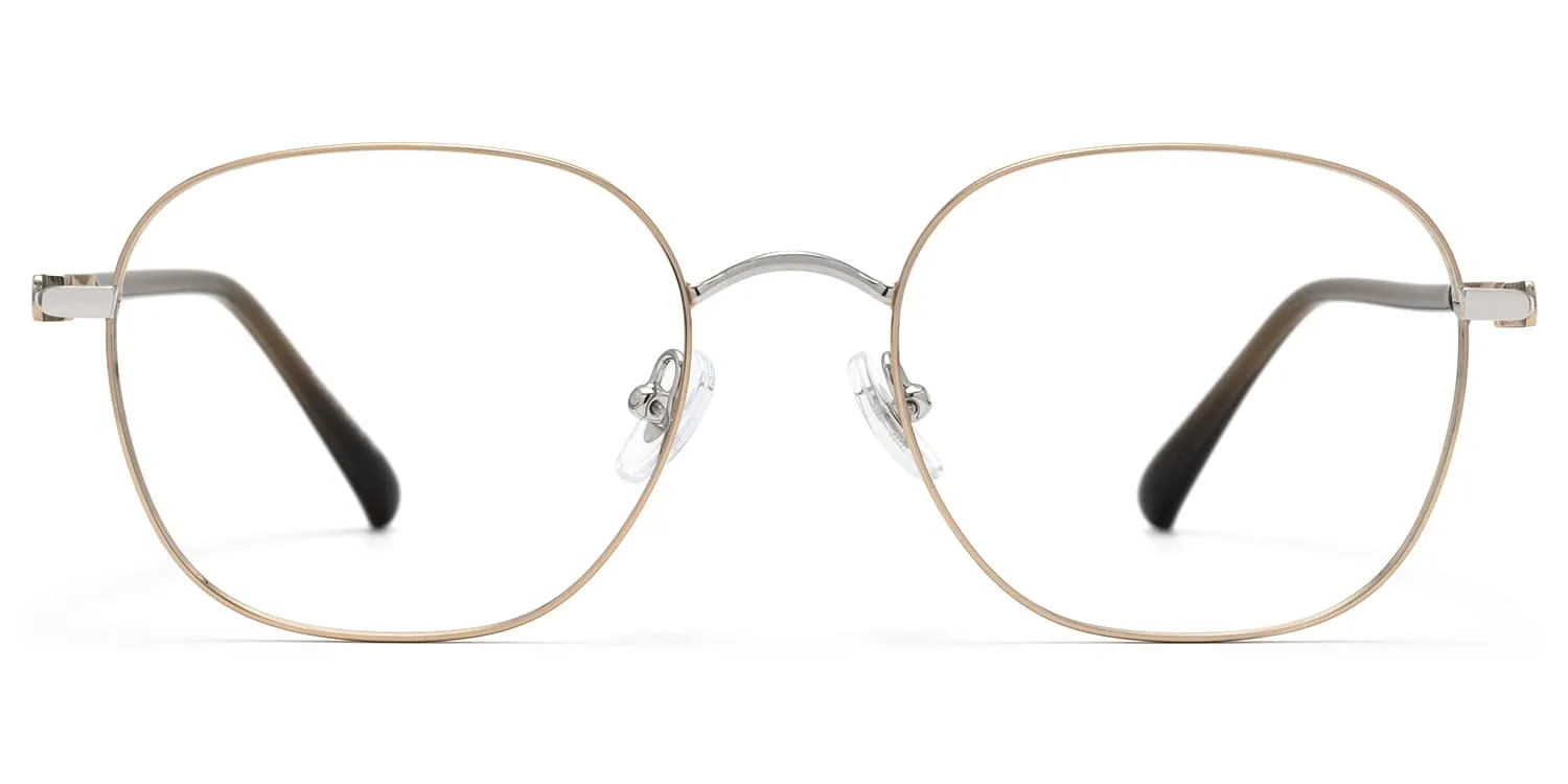Luxe - Round Gold Eyeglasses sold by Vooglam