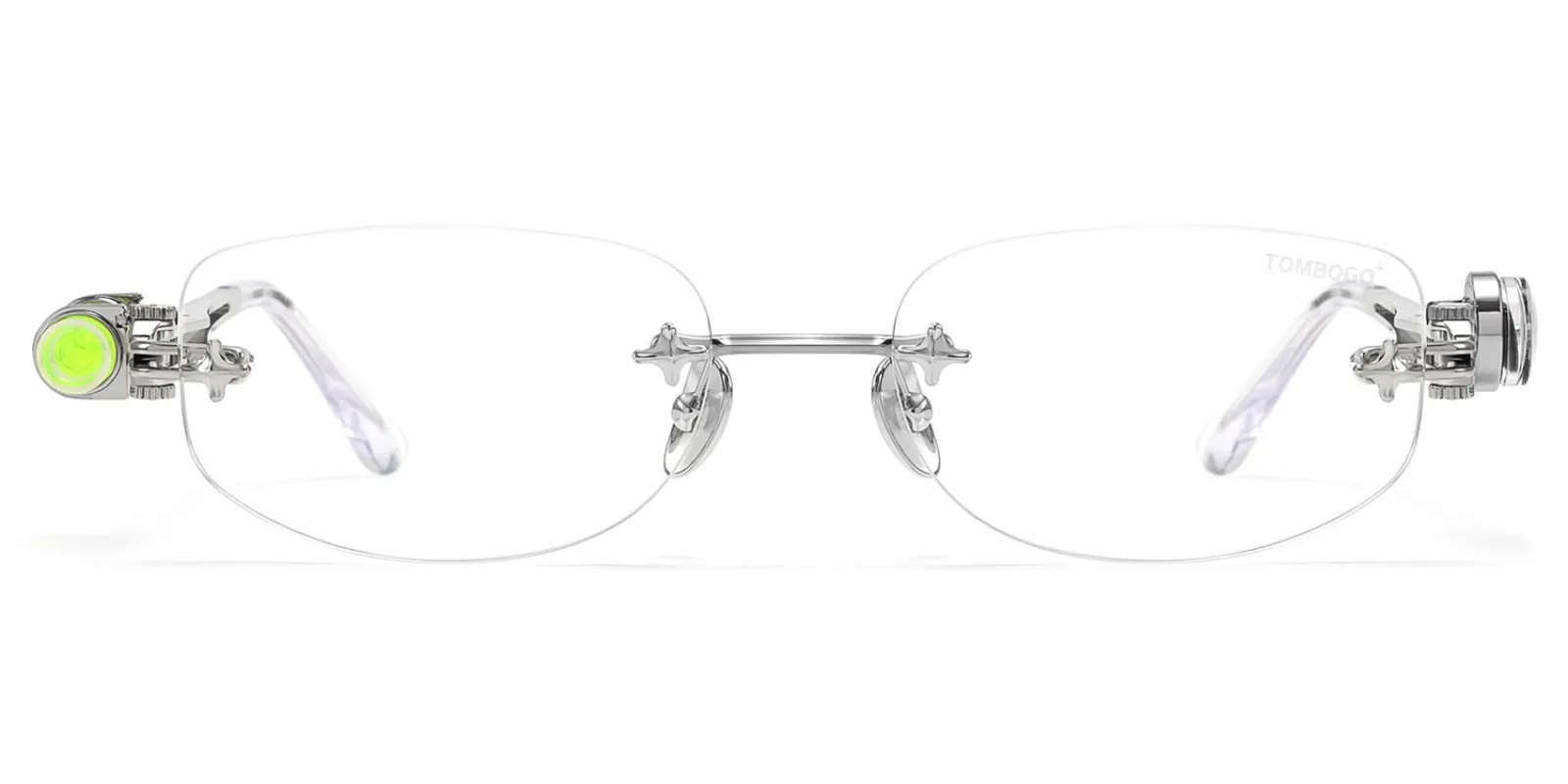 The Utilitarian - Oval Silver Eyeglasses sold by Vooglam