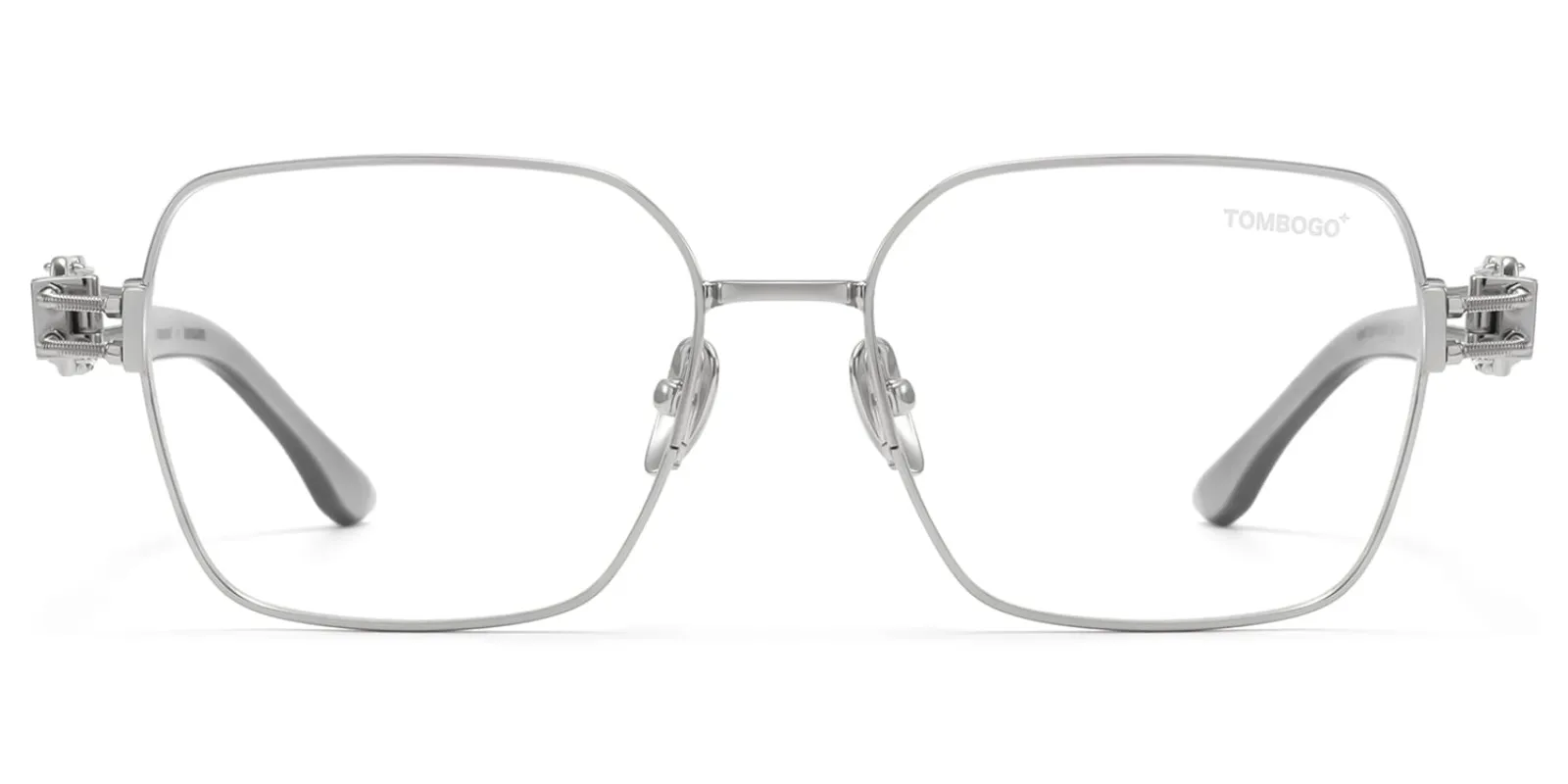 The Architect - Rectangle Silver Eyeglasses sold by Vooglam