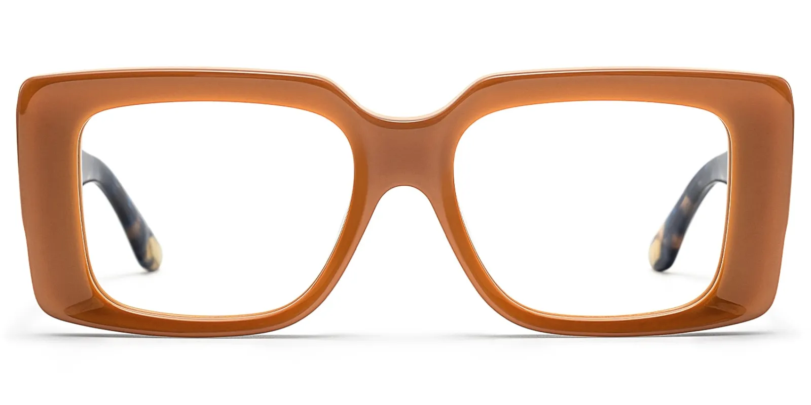 Kente - Rectangle Brown Eyeglasses sold by Vooglam