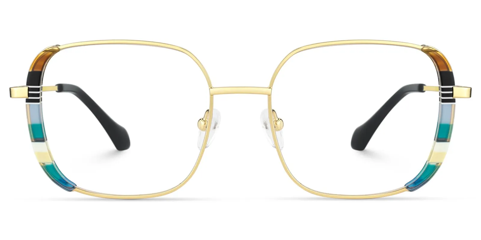 Milana - Square Multicolor Eyeglasses sold by Vooglam