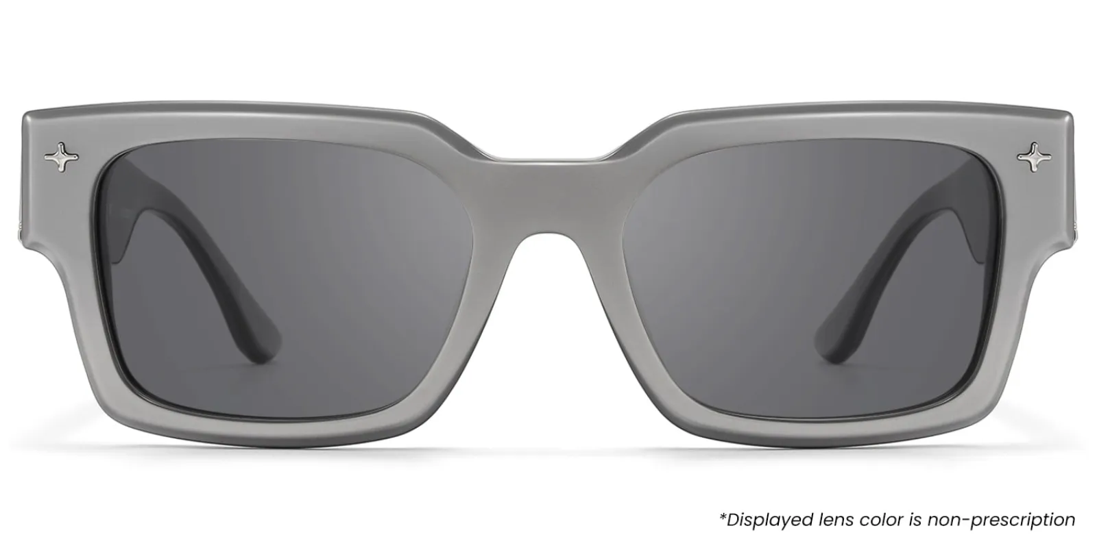 The Programmer - Rectangle Silver Sunglasses sold by Vooglam