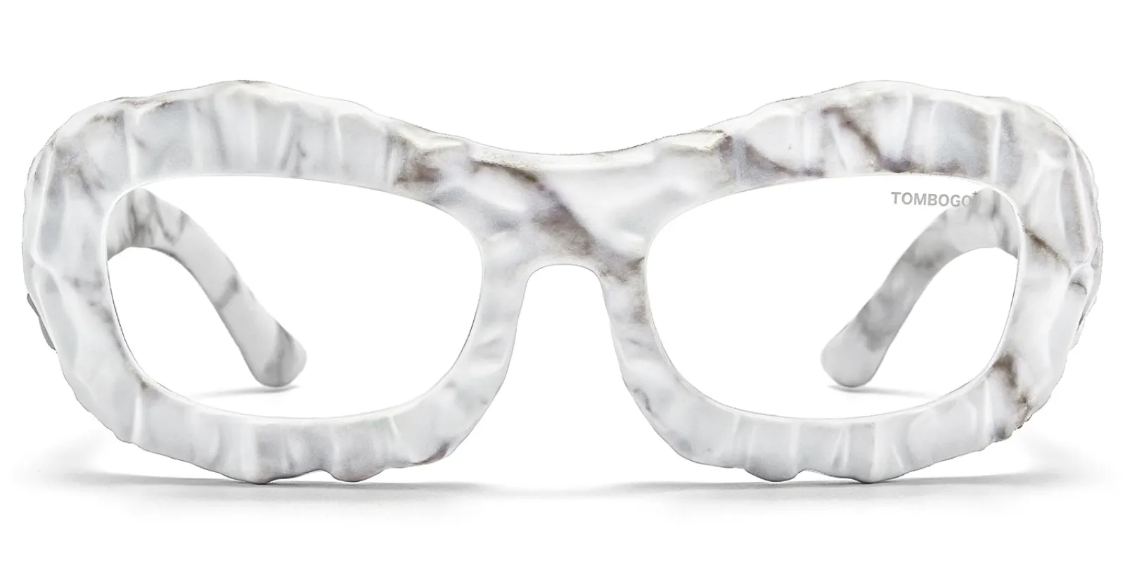 The Geologist - Geometric White Eyeglasses made by Vooglam