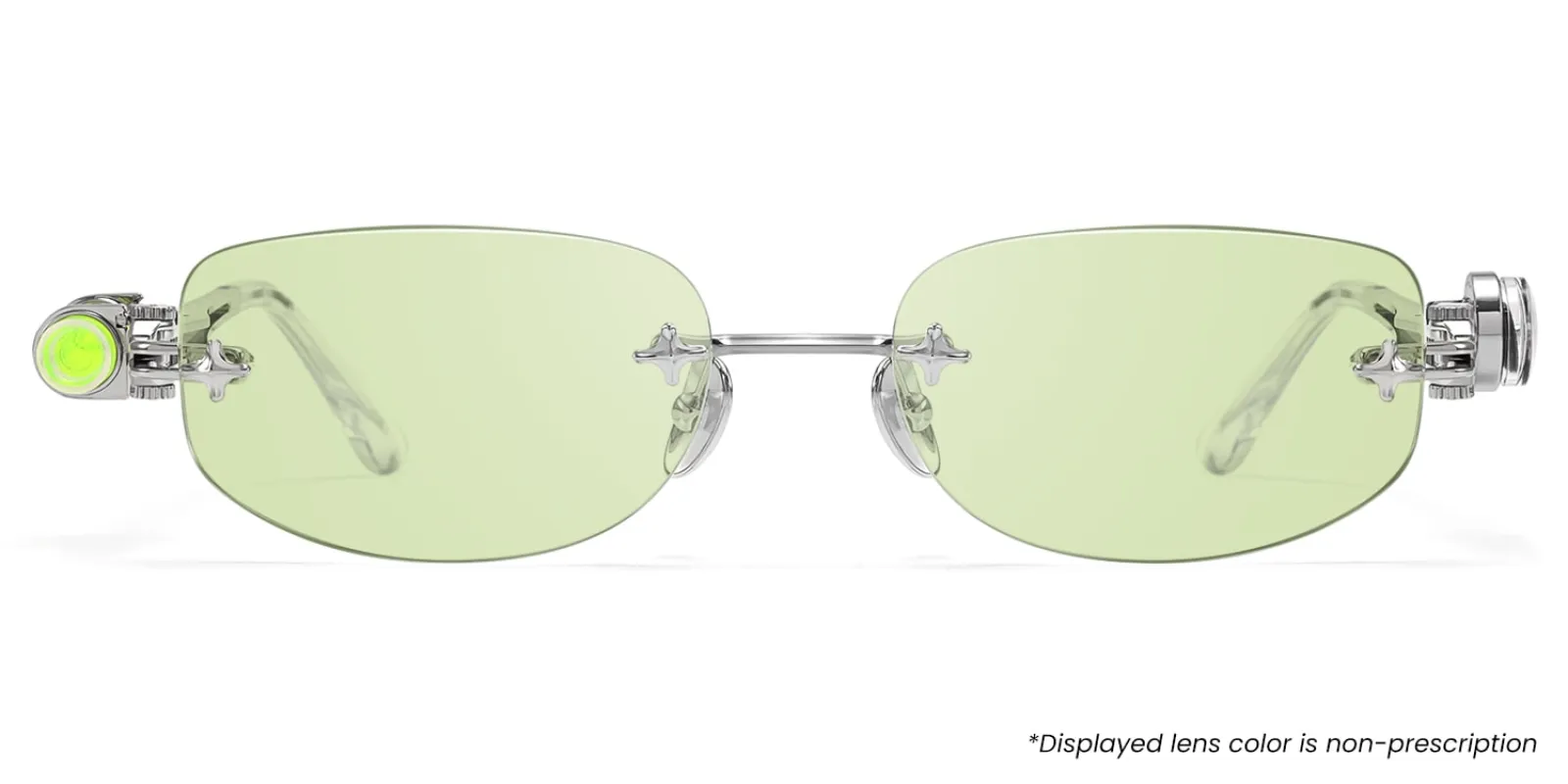 The Utilitarian - Oval Silver Sunglasses sold by Vooglam