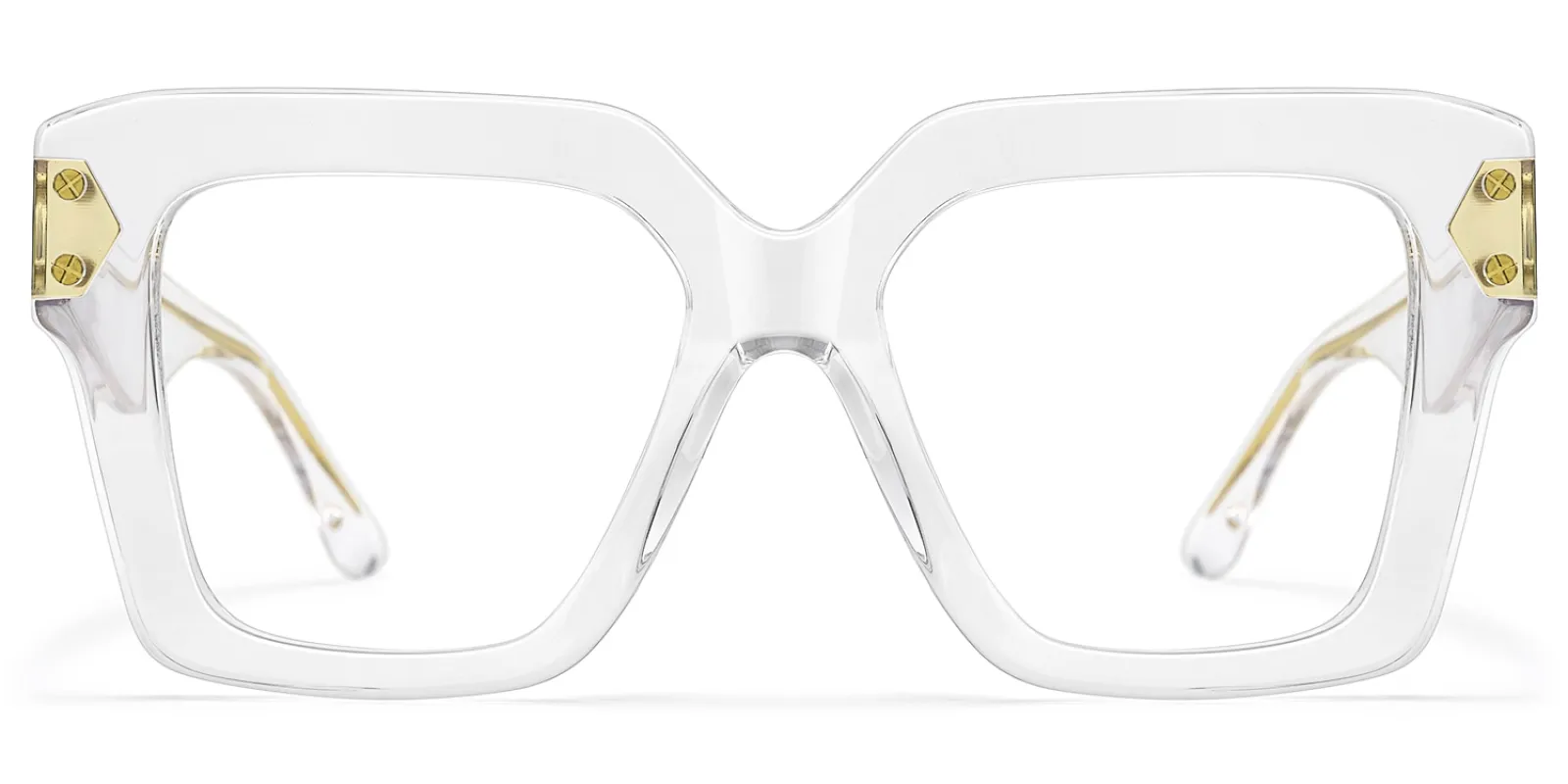 Azania - Square Crystal Eyeglasses sold by Vooglam