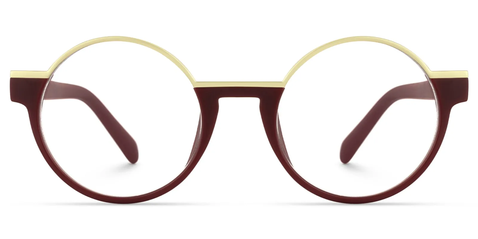 Latina - Round Red Eyeglasses sold by Vooglam