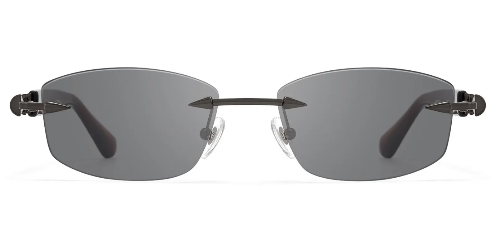 Fracture - Rectangle Red Sunglasses sold by Vooglam