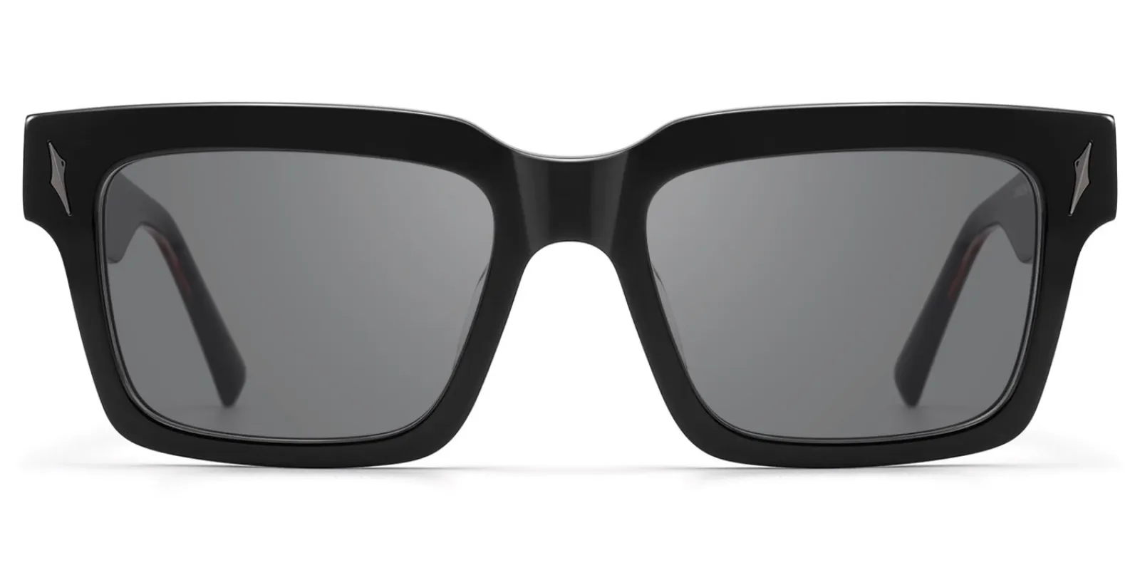 Razor - Rectangle Black Sunglasses sold by Vooglam