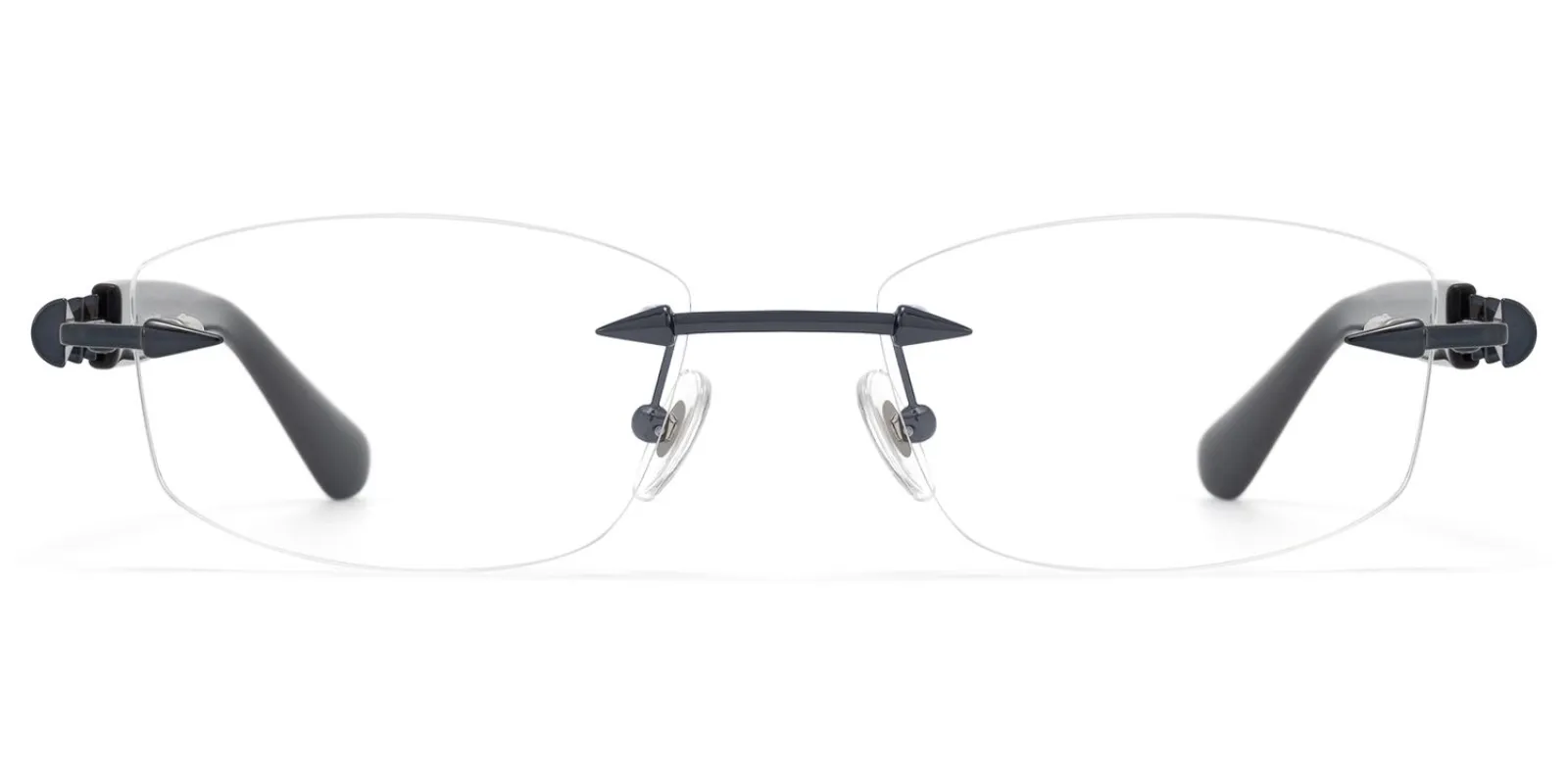 Fracture - Rectangle Black Eyeglasses sold by Vooglam