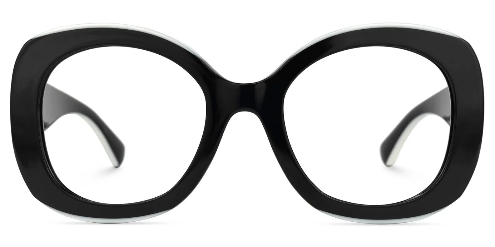 Athina - Round Black Eyeglasses sold by Vooglam