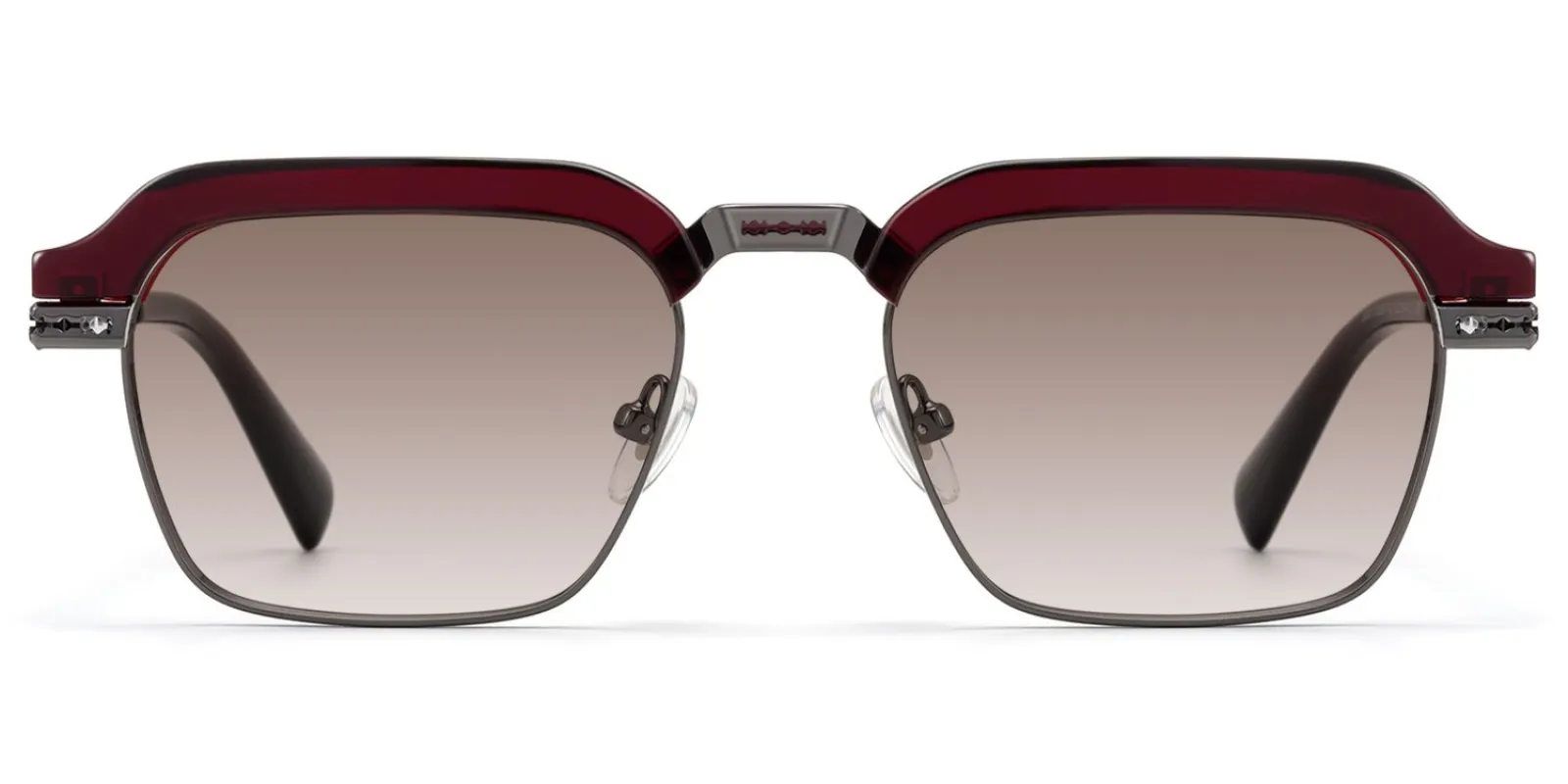 Archive - Rectangle Red Sunglasses sold by Vooglam