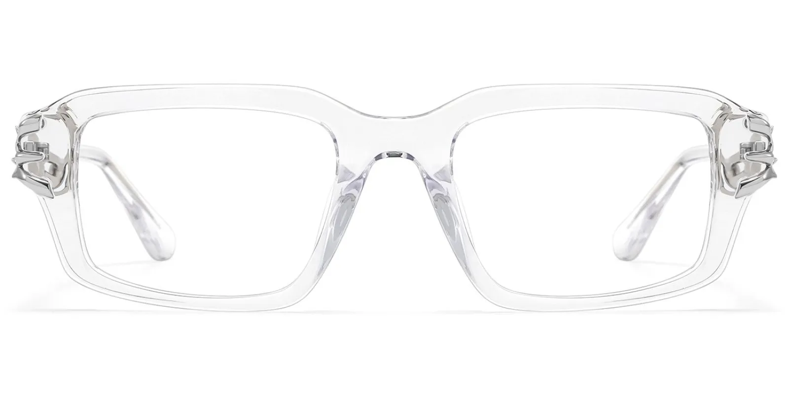 Vorpal - Rectangle Silver Eyeglasses sold by Vooglam