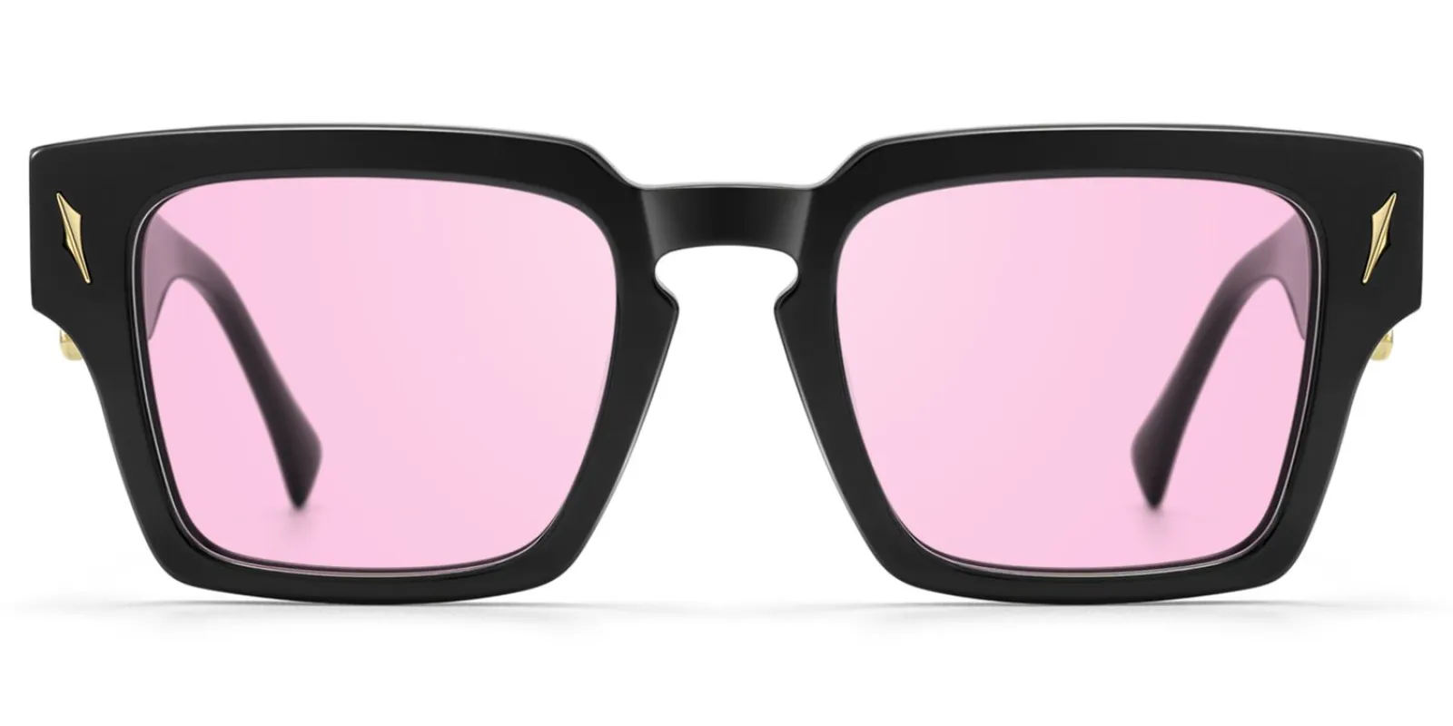 Stiletto - Rectangle Black Sunglasses sold by Vooglam