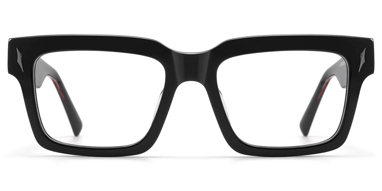 Razor - Rectangle Black Eyeglasses sold by Vooglam