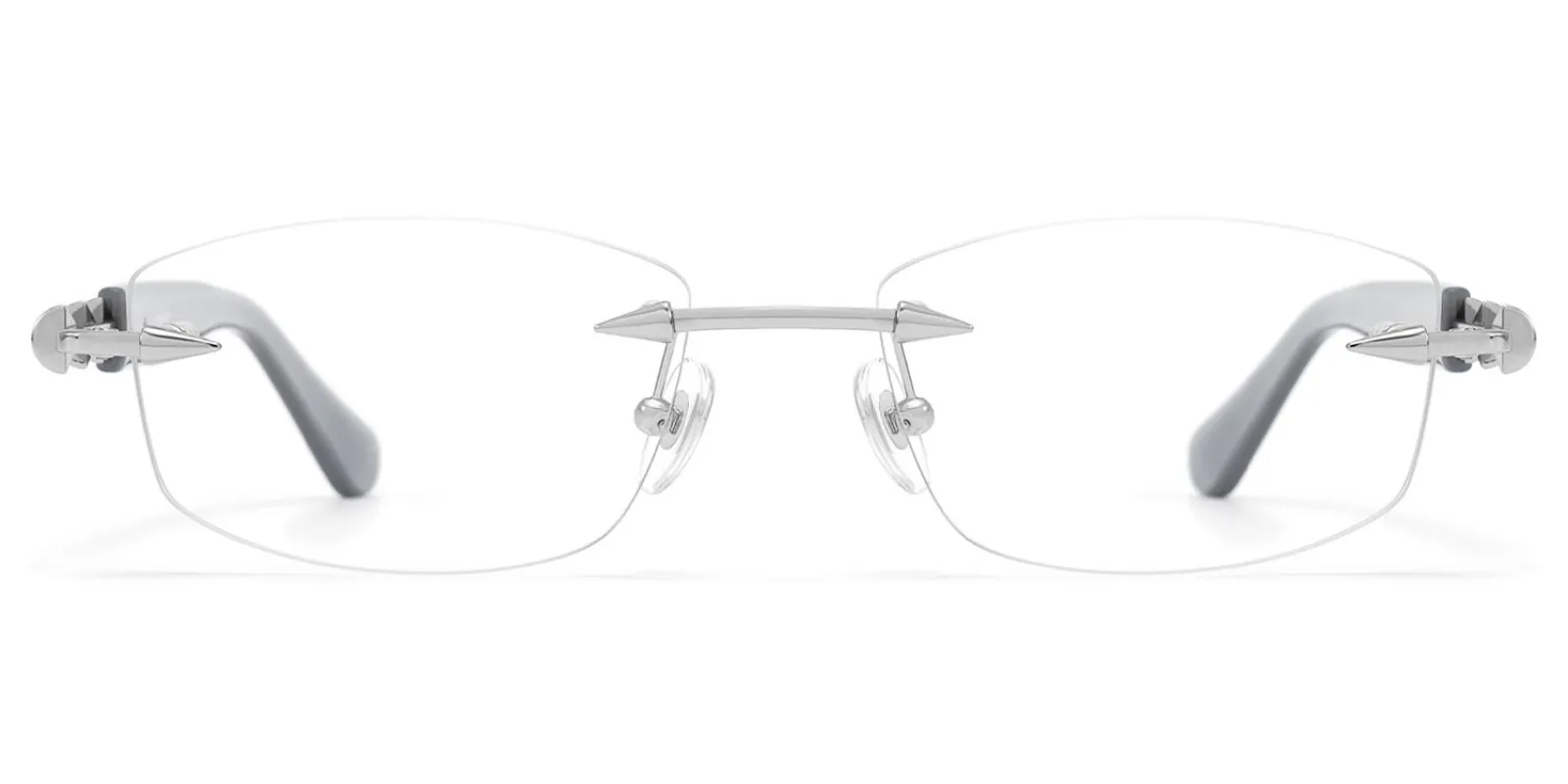 Fracture - Rectangle Gray Eyeglasses sold by Vooglam