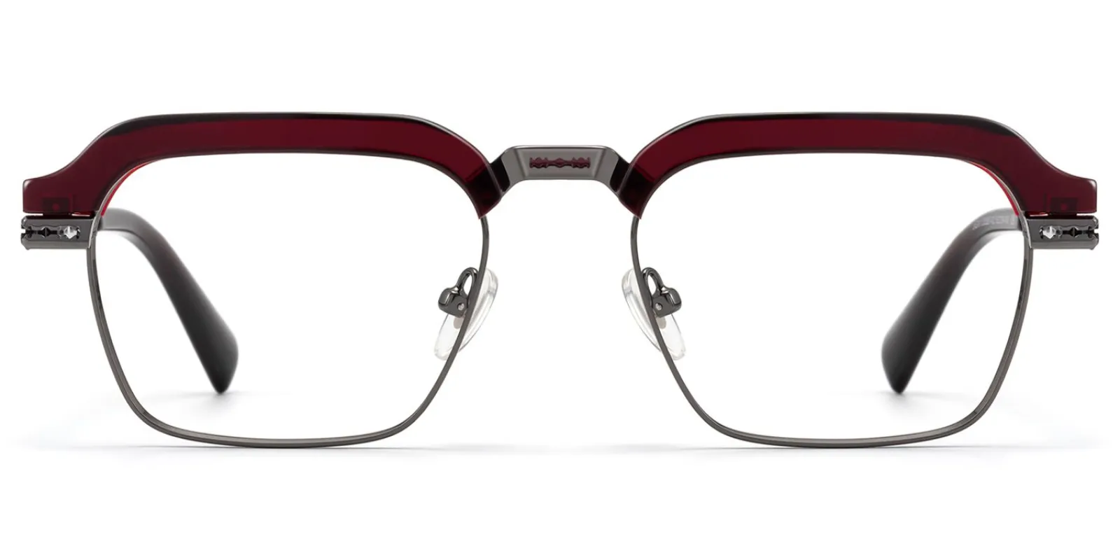 Archive - Rectangle Red Eyeglasses sold by Vooglam