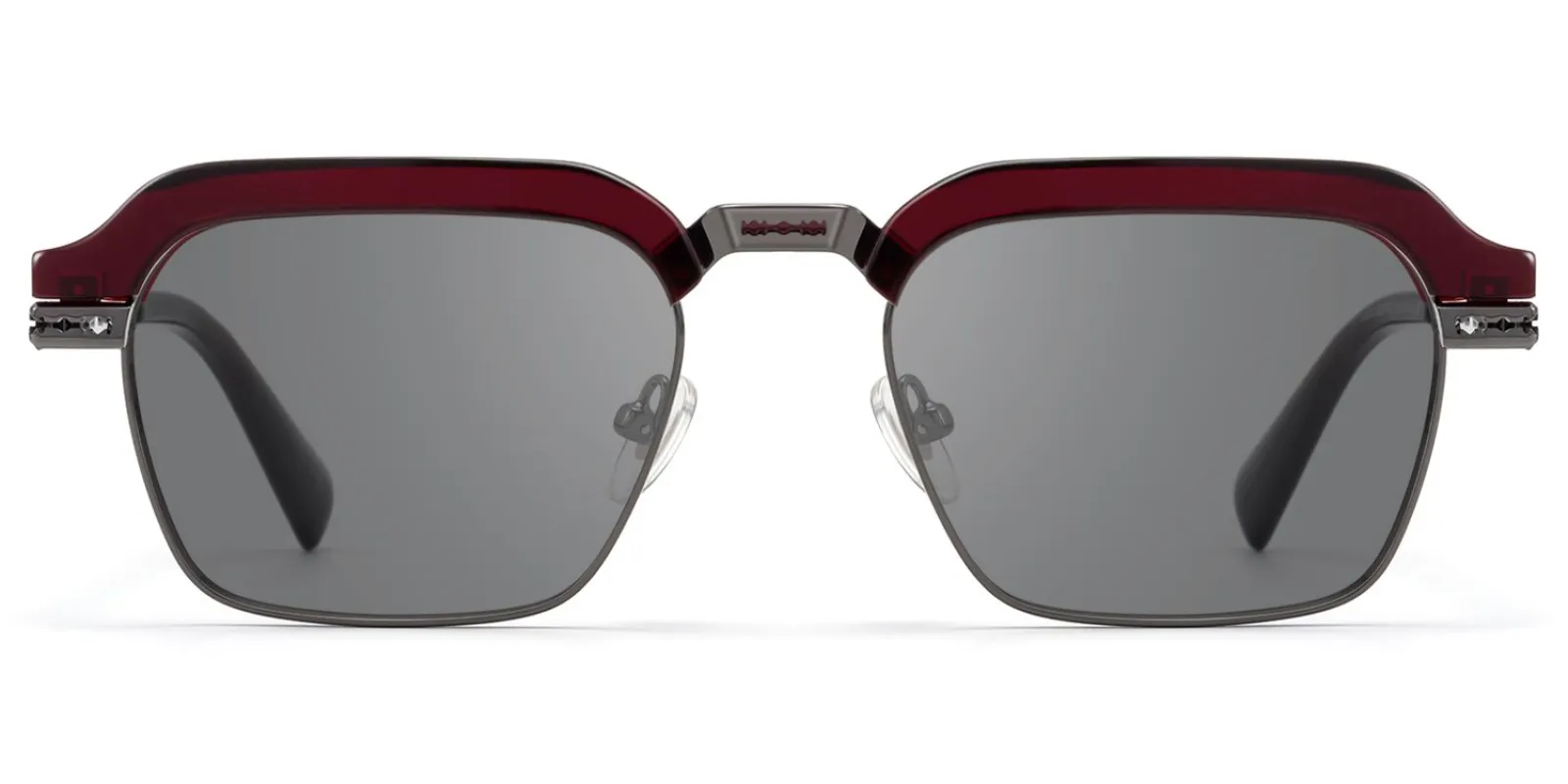 Archive - Rectangle Red Sunglasses sold by Vooglam