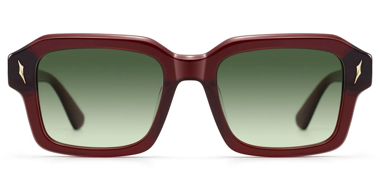 Blindspot - Square Red Sunglasses sold by Vooglam