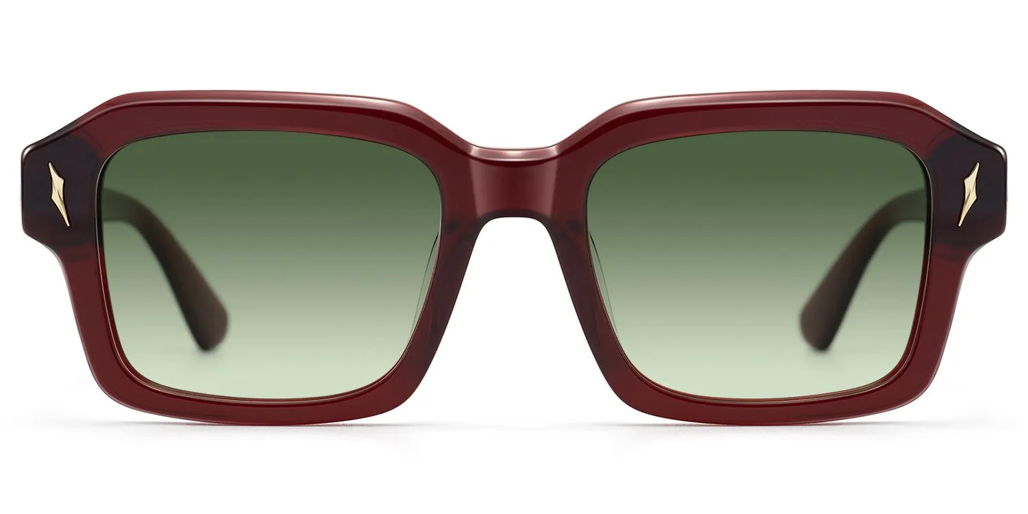 Blindspot - Square Red Sunglasses sold by Vooglam product image thumbnail 2