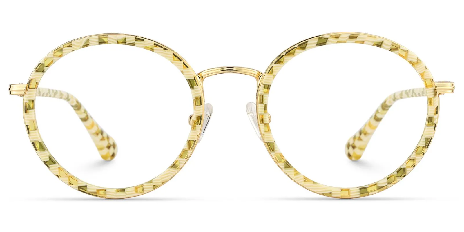 Alma - Round Pattern Eyeglasses sold by Vooglam
