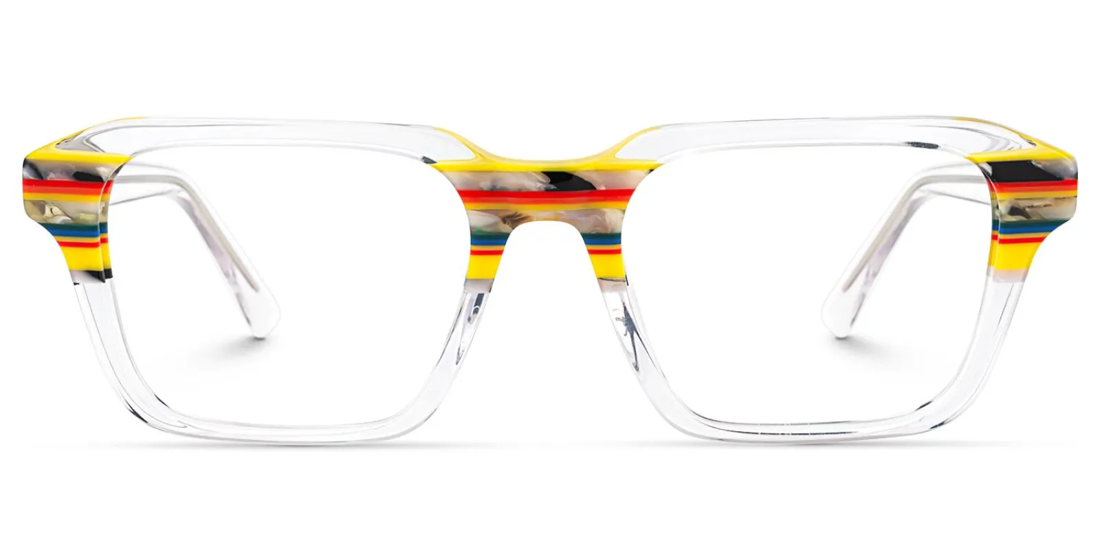 Nanda - Square Crystal Eyeglasses sold by Vooglam
