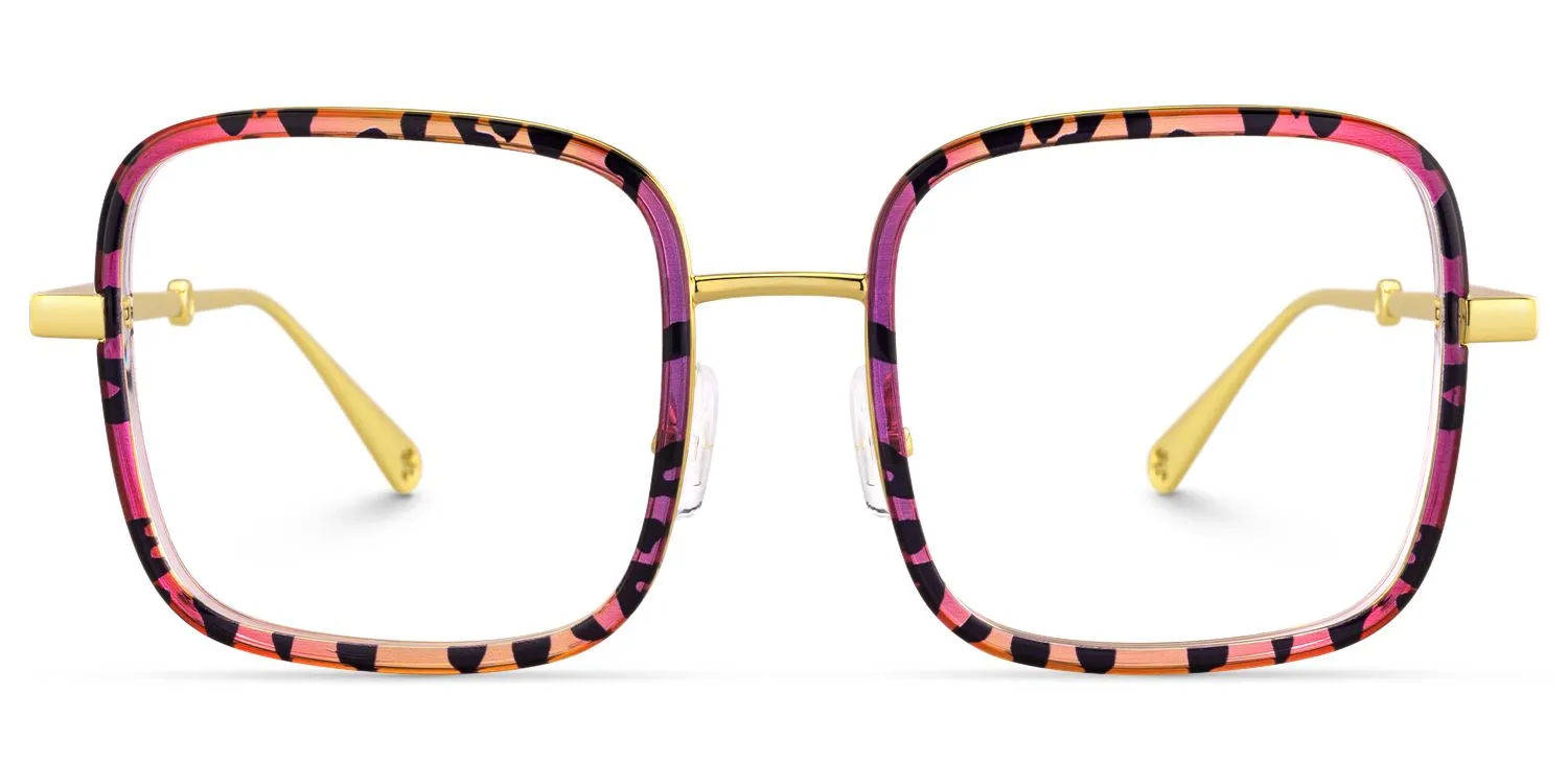 Jace - Square Floral Eyeglasses sold by Vooglam product image thumbnail 2