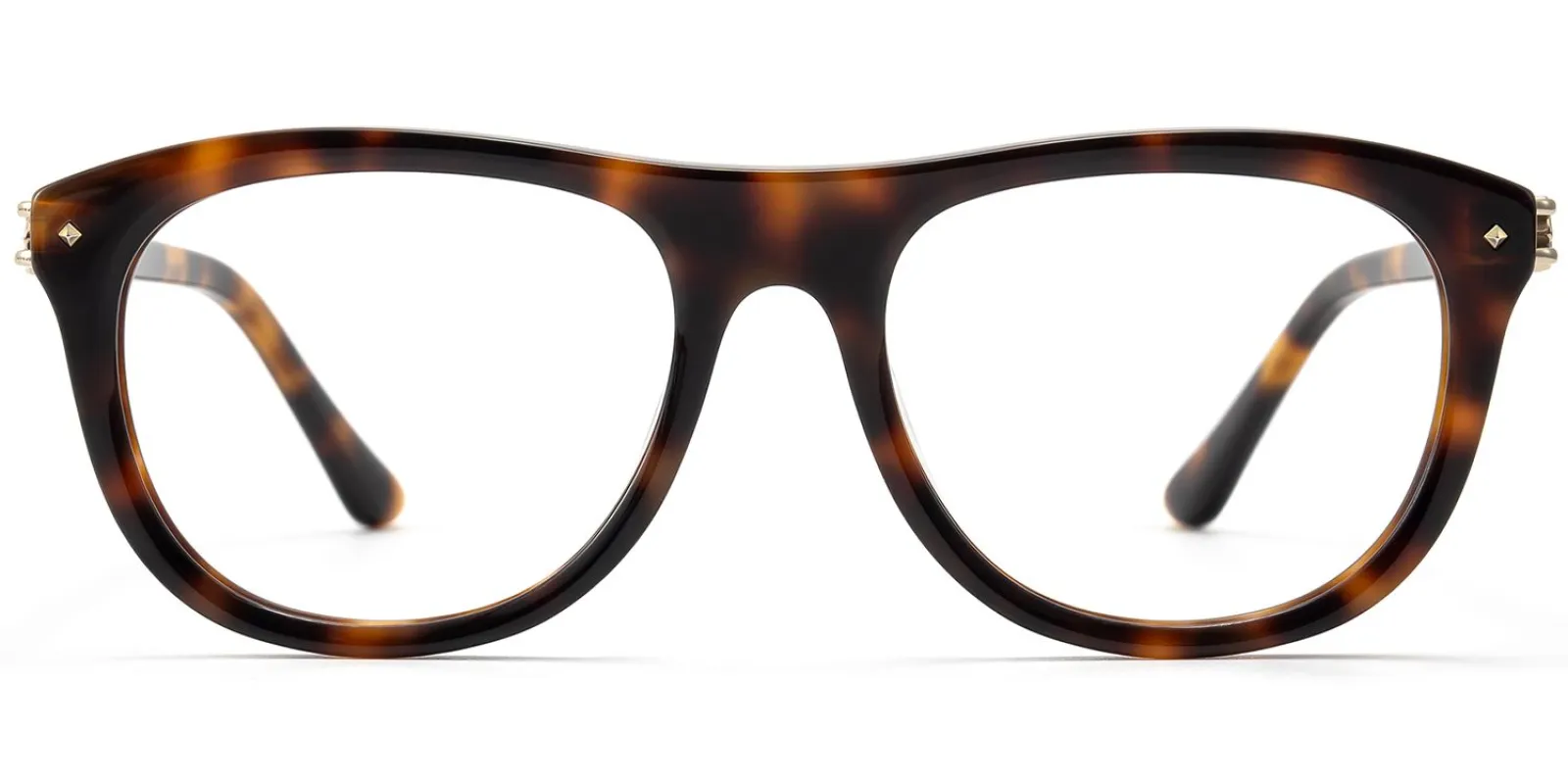 O'Keeffe - Aviator Tortoise Eyeglasses made by Vooglam