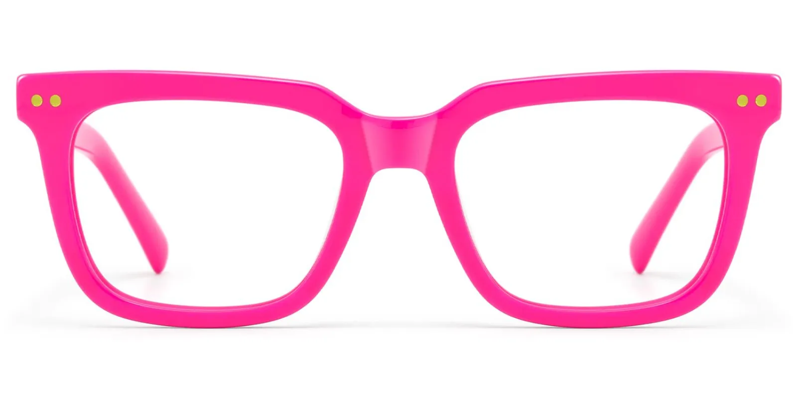Remix - Rectangle Pink Eyeglasses made by Vooglam