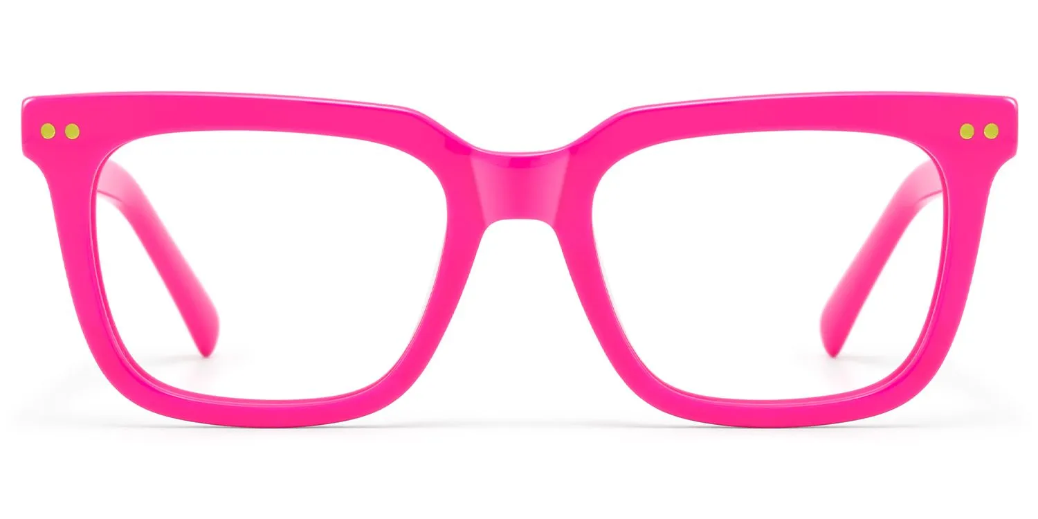 Remix - Rectangle Pink Eyeglasses sold by Vooglam product image thumbnail 2