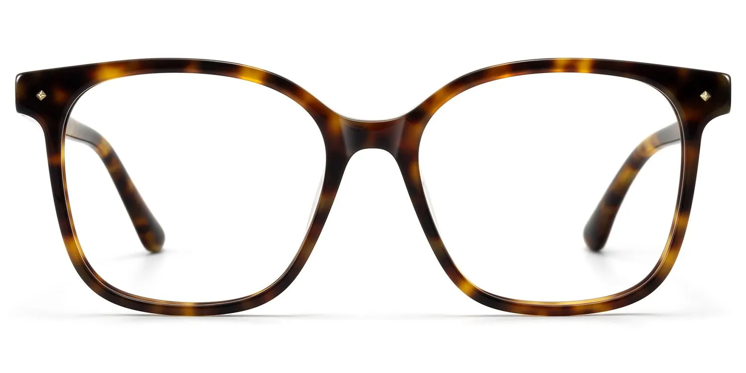 Spacek - Square Tortoise Eyeglasses sold by Vooglam