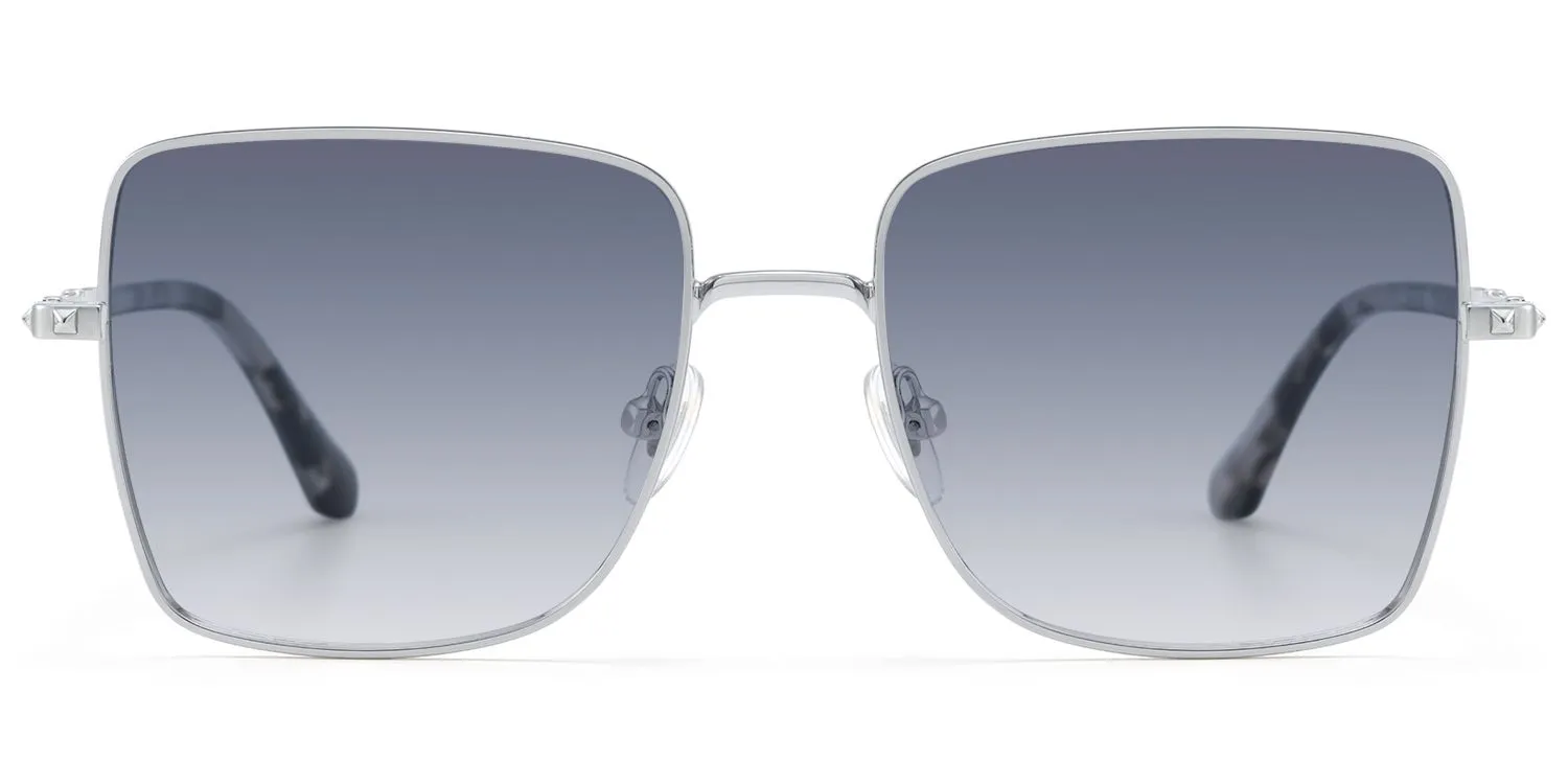 Devereux - Square Silver Sunglasses sold by Vooglam product image thumbnail 2