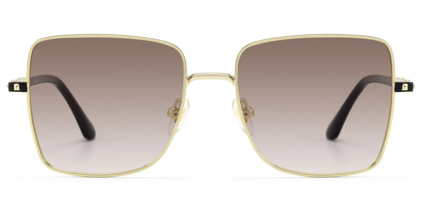 Devereux - Square Gold Sunglasses made by Vooglam