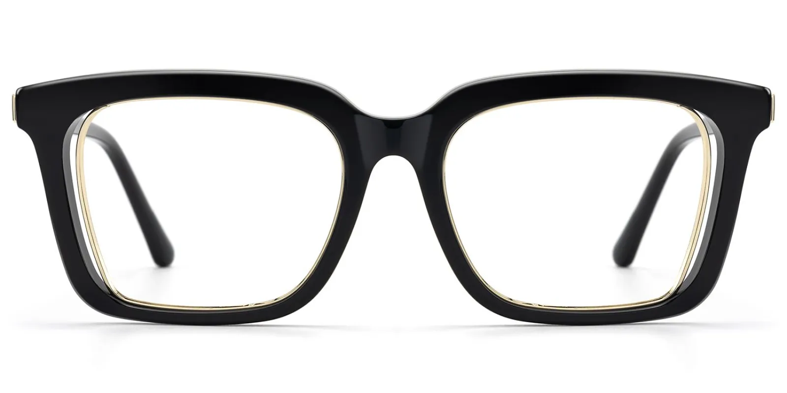 Chaparral - Rectangle Black Eyeglasses made by Vooglam