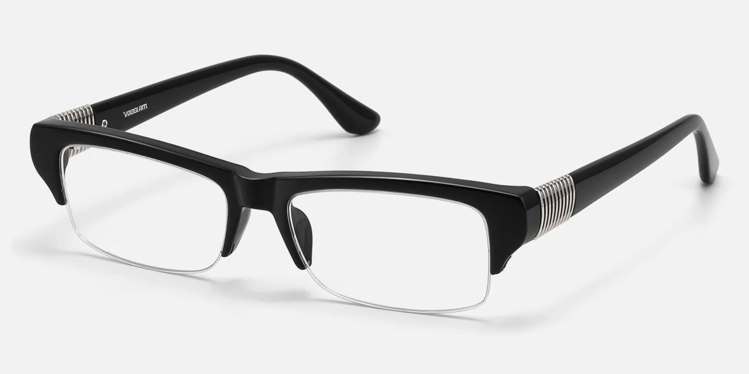 Kairo - Browline Black Eyeglasses sold by Vooglam product image thumbnail 2