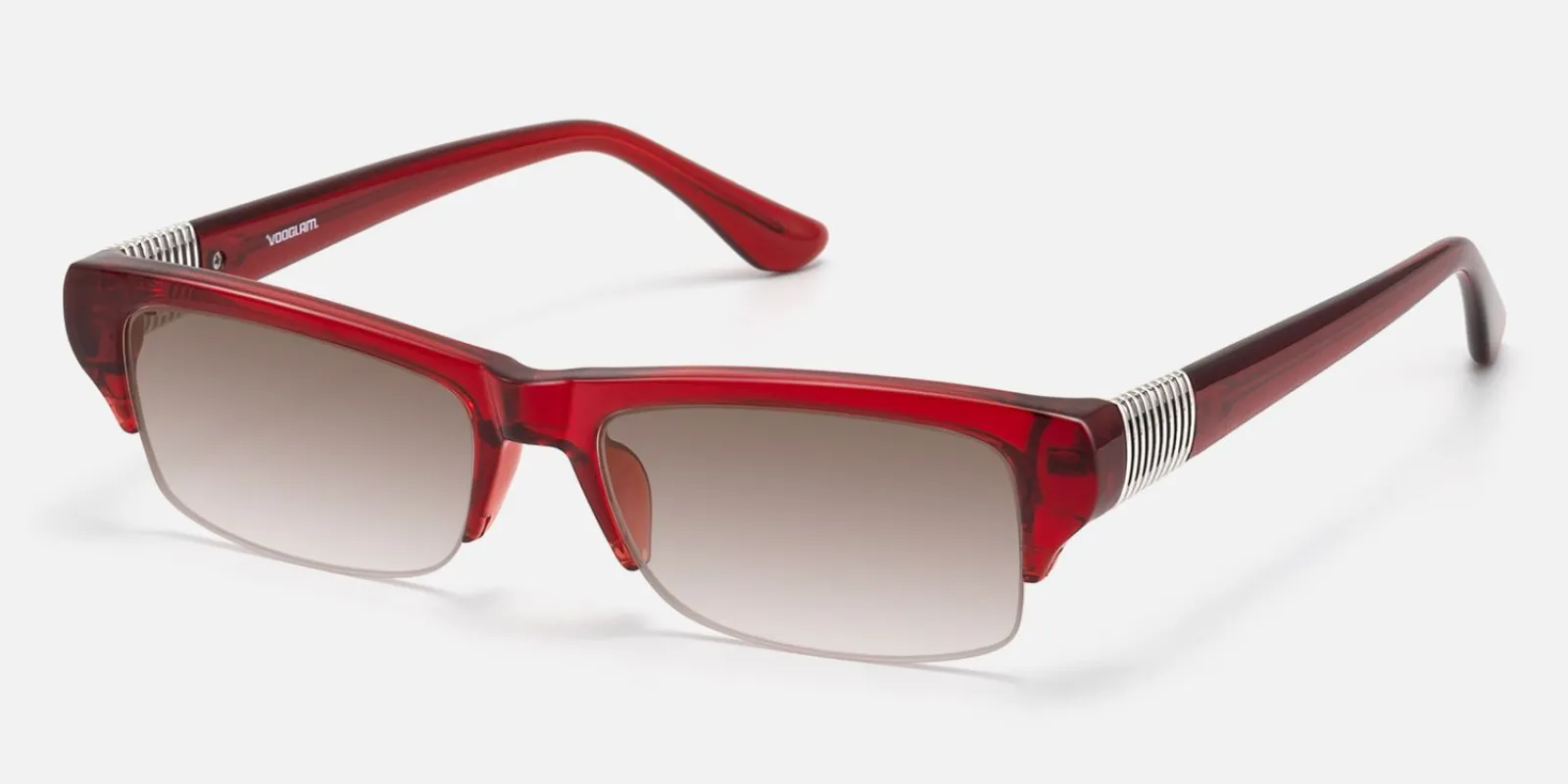 Kairo - Browline Red Sunglasses made by Vooglam