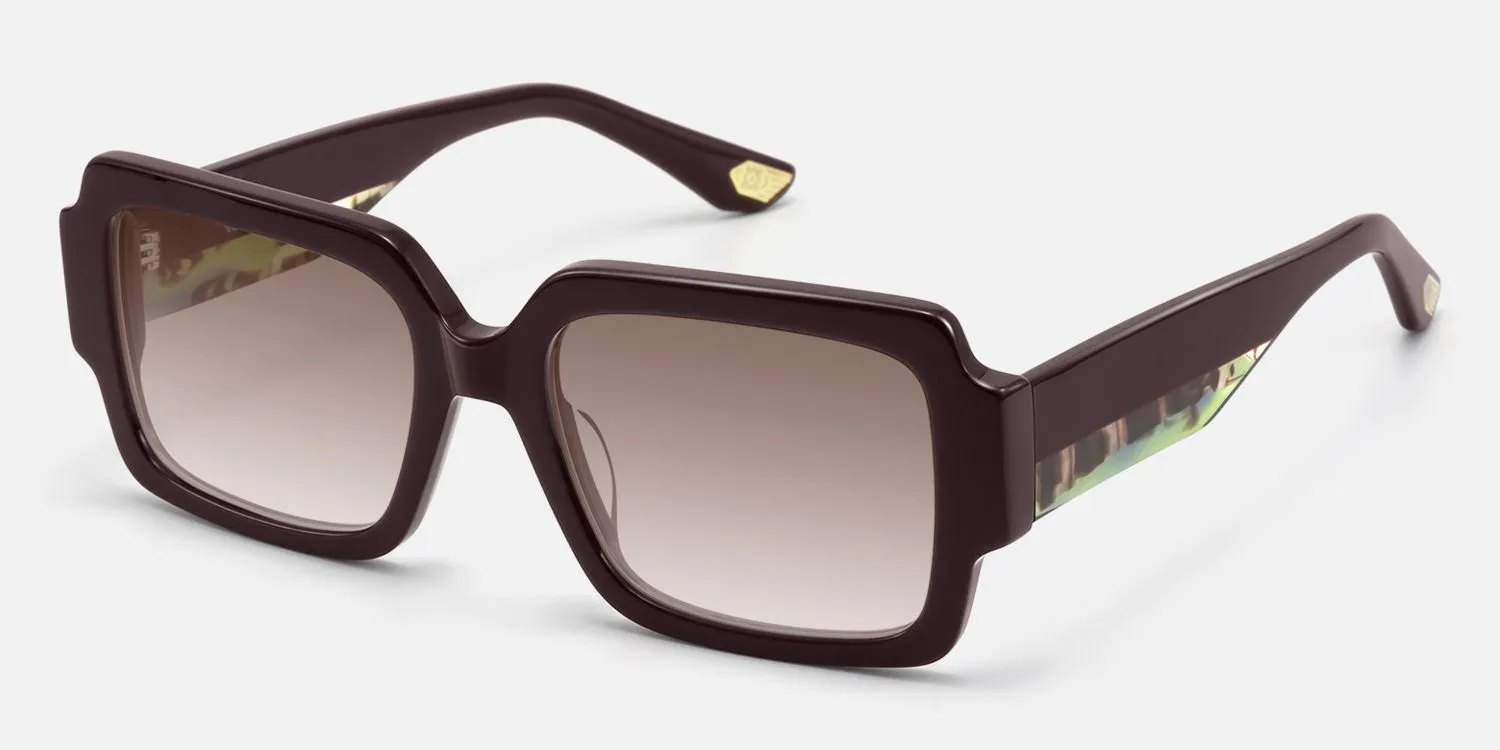 Axis - Square Red Sunglasses sold by Vooglam